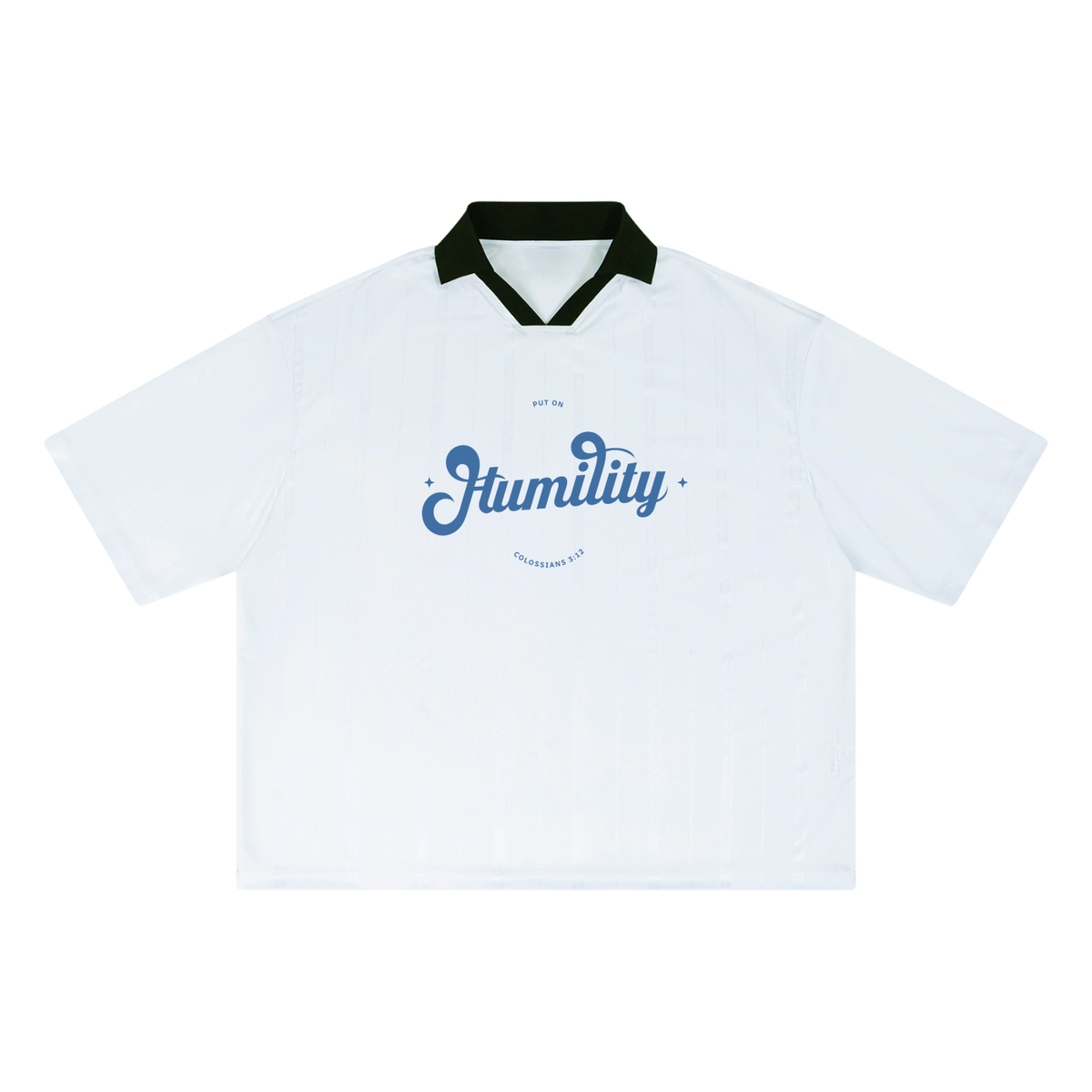 Humility - Unisex Striped Boxy Soccer Jersey