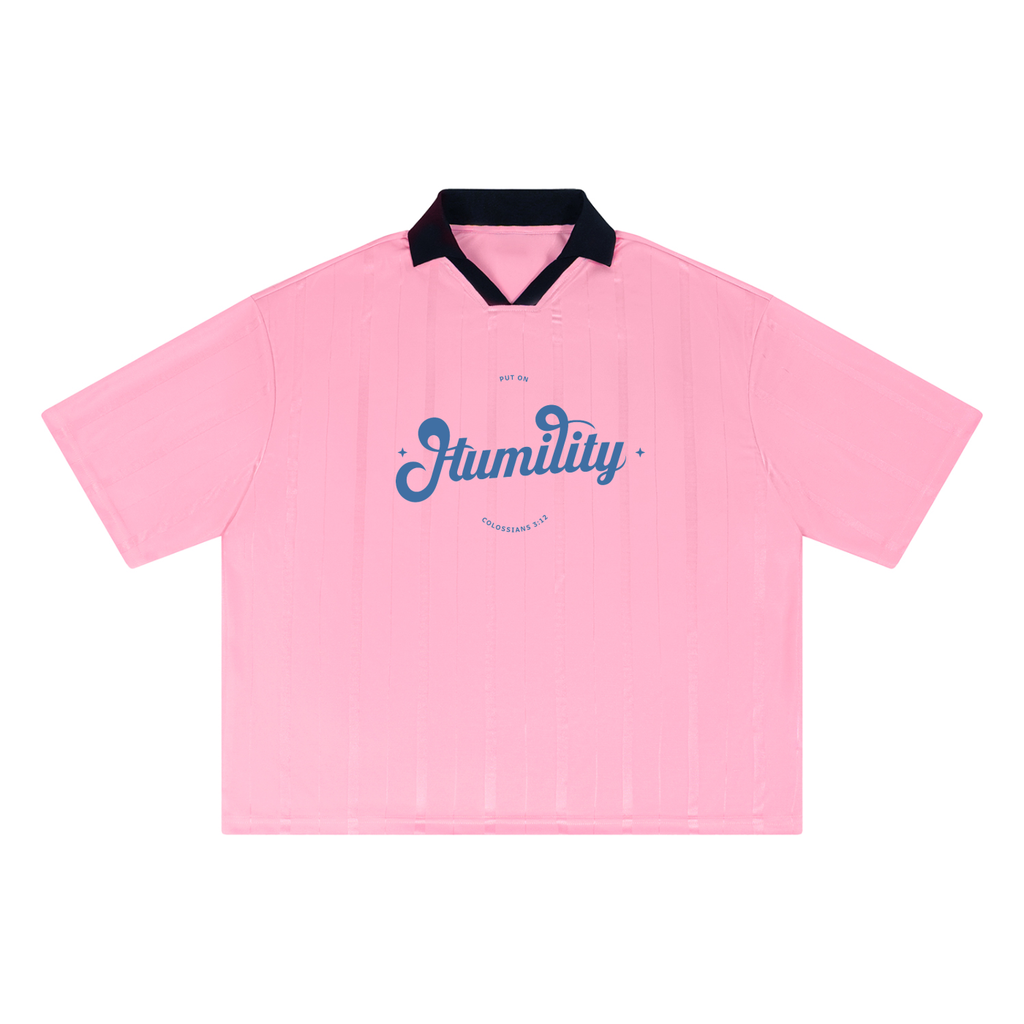 Humility - Unisex Striped Boxy Soccer Jersey