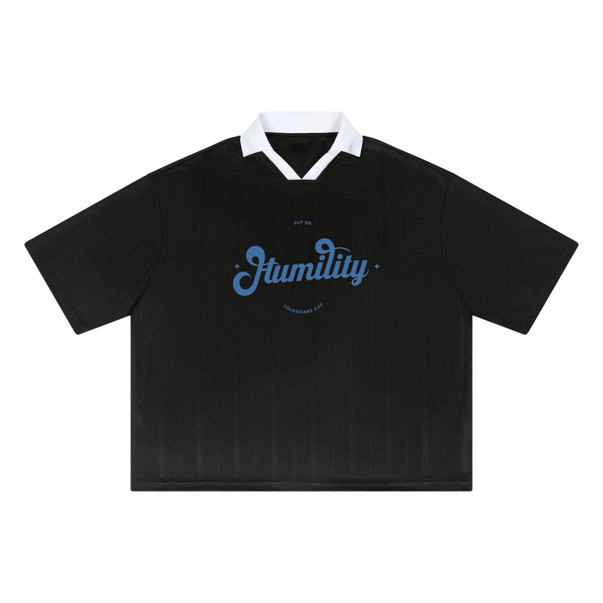 Humility - Unisex Striped Boxy Soccer Jersey